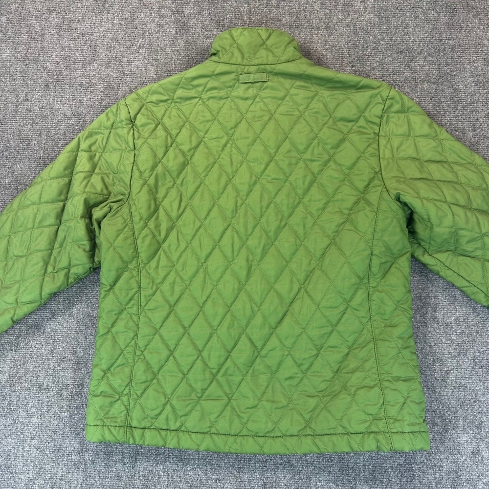 Lands End Quilted Puffer Insulated  Lightweight Jacket Womens M Green *Read‎ - Picture 3 of 14